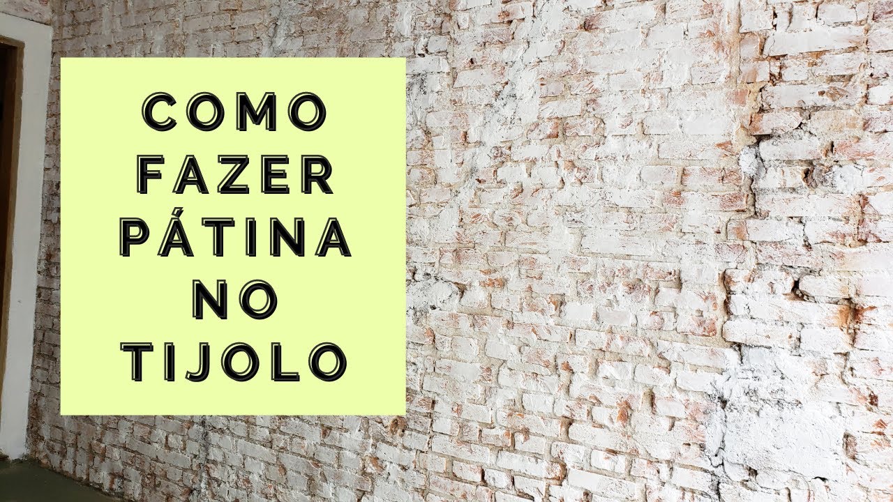 Como fazer p&aacute;tina numa parede de tijolinho
