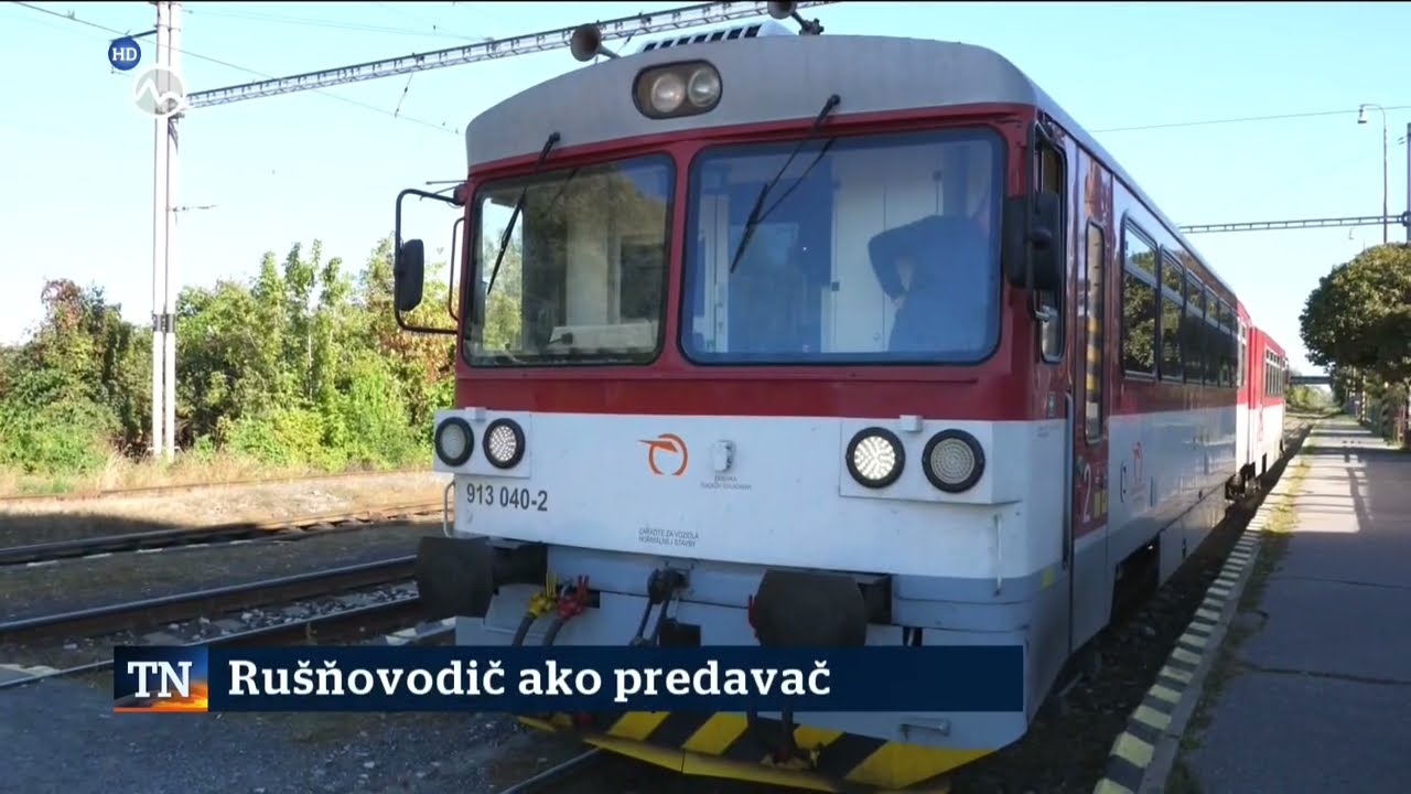Rušňovodič ako predavač na trati Kúty-Skalica