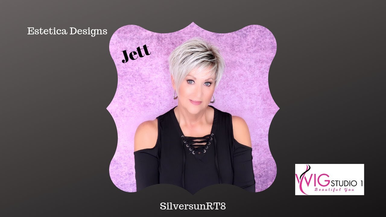 CRAZY WIG LADY Wig Review | Estetica Designs Jett  | SilversunRT8