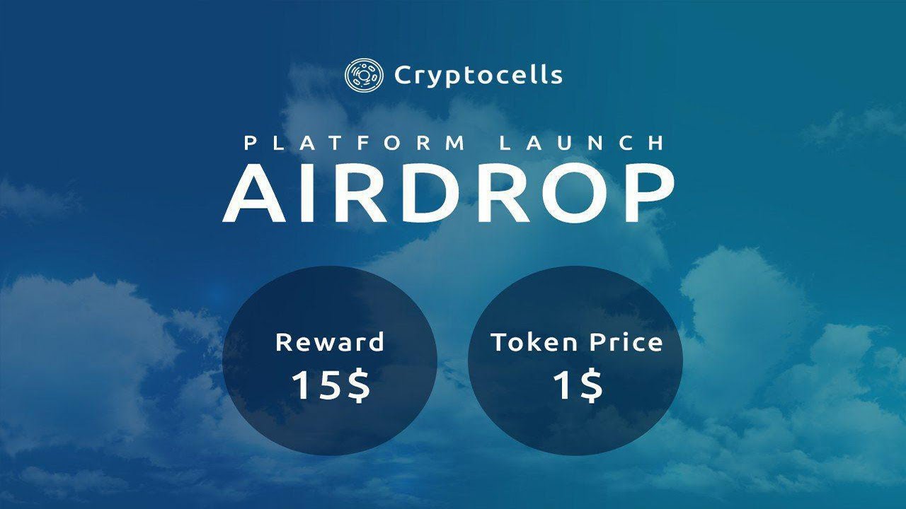 Ganhe U$15 D&oacute;lares Gr&aacute;tis no Airdrop Bot Cryptocells !