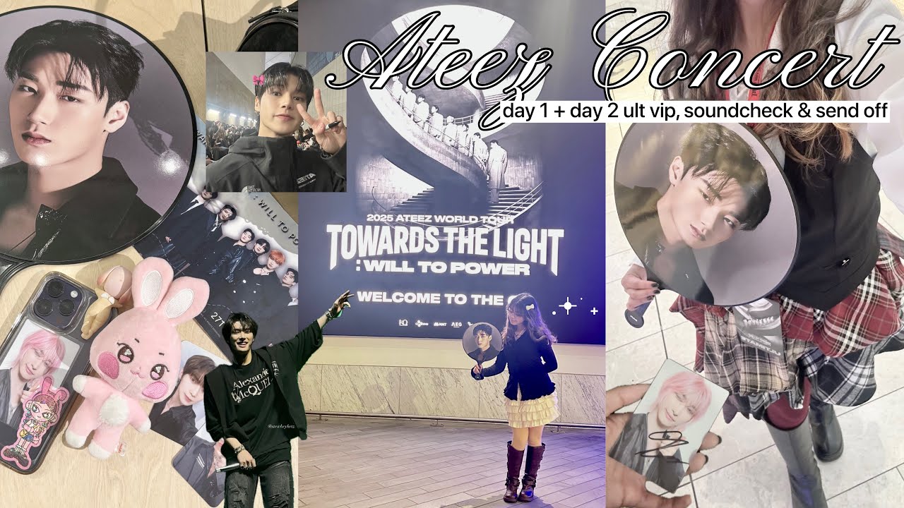 ATEEZ CONCERT VLOG 🎤⋆⊹ ࣪ ; towards the light in LONDON d1 + d2 ult vip and soundcheck