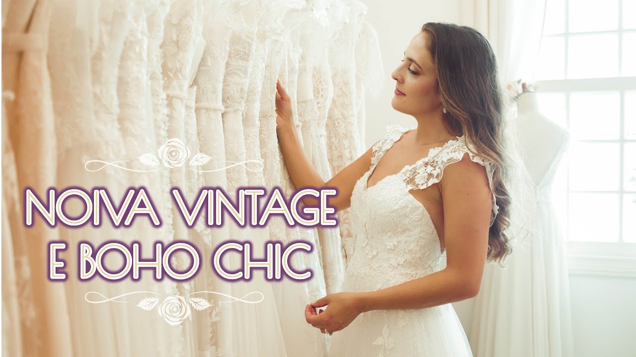 Vestido de Noiva Vintage e Boho Chic • Karen Rodrigues