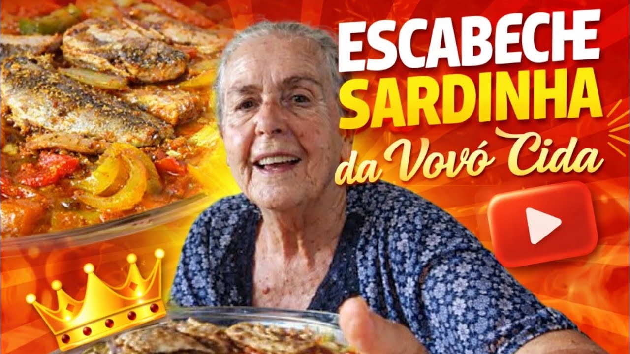 escabeche sardinha, vovó cida ensina 