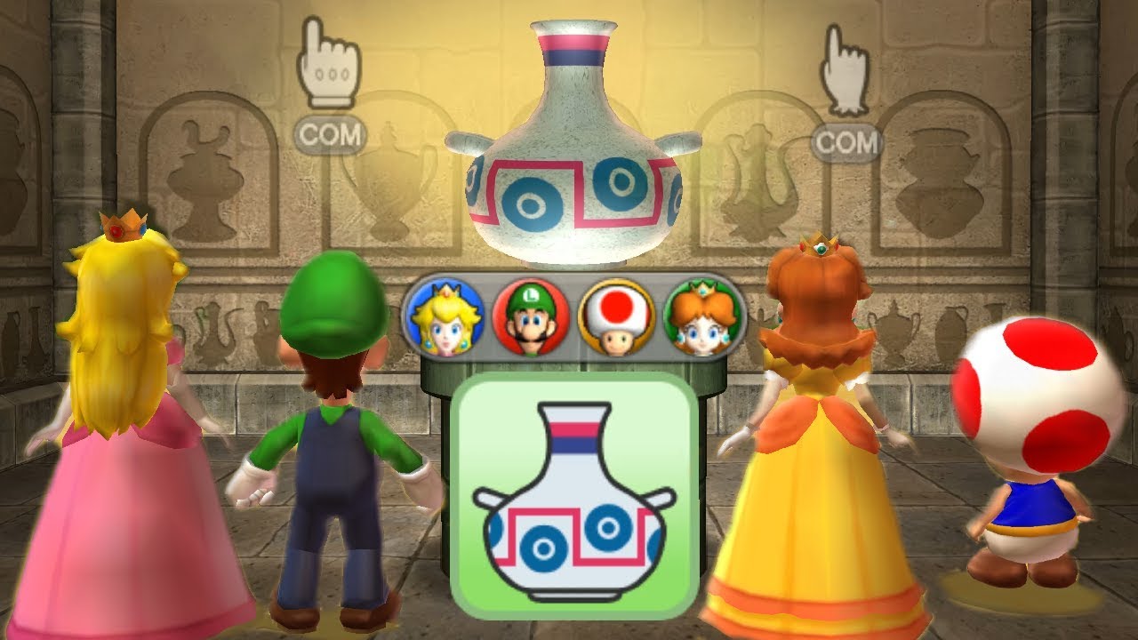 Mario Party 9 Step It Up - Peach vs Luigi vs Daisy vs Toad Master Difficulty| Cartoons Mee