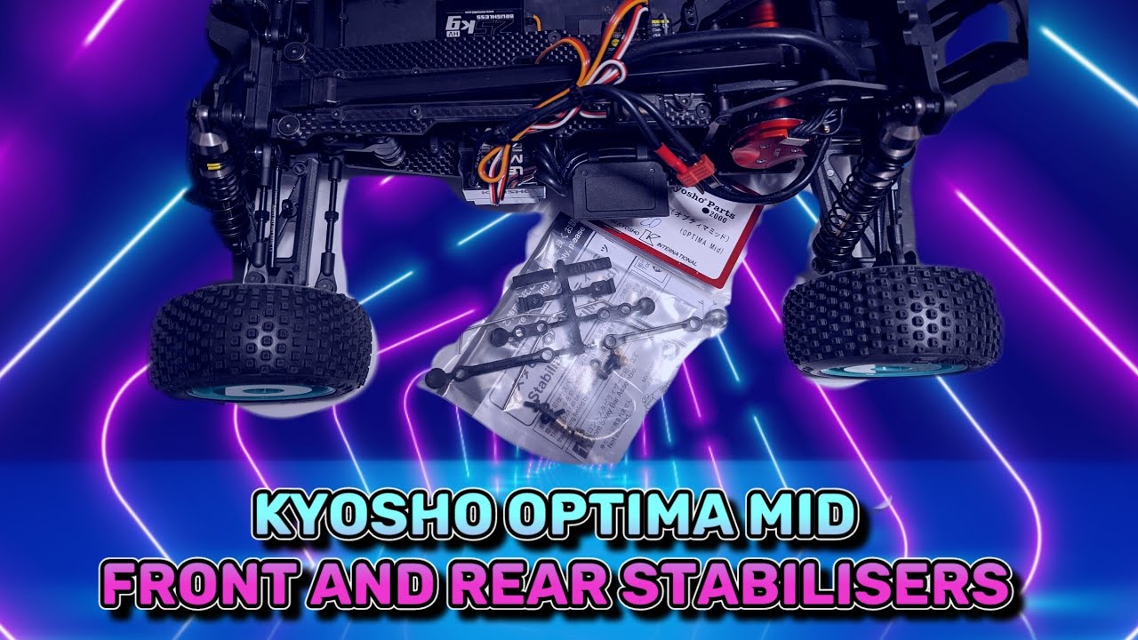KYOSHO OPTIMA MID 87 WC Worlds Spec front and rear stabiliser/sway bar kit OTW135