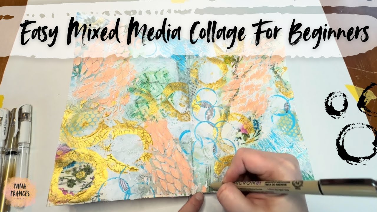Mixed-Media Art Journal Entry - Relaxing Paint with Me 