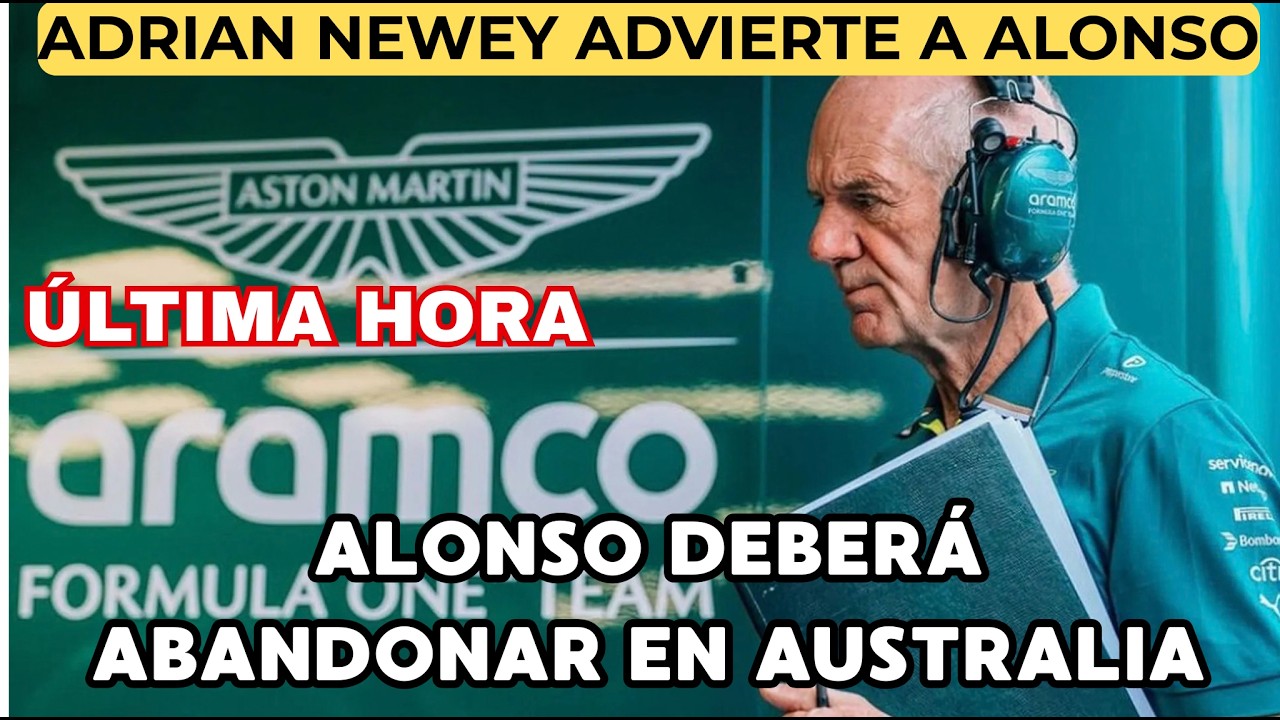 🚨 ¡BOMBA DE Adrian Newey! La Razón Por La Que El Coche De Alonso Se Detendrá En La Vuelta 30 💣