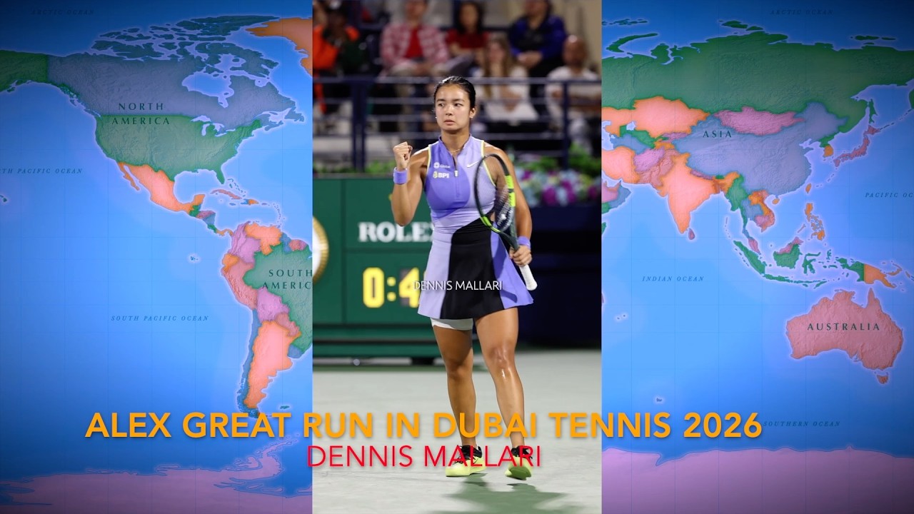 Alex Great Run in Dubai 2026. #alexeala #dubai #tennis #tennisgreat #wta1000 #studioplus63 #pinas
