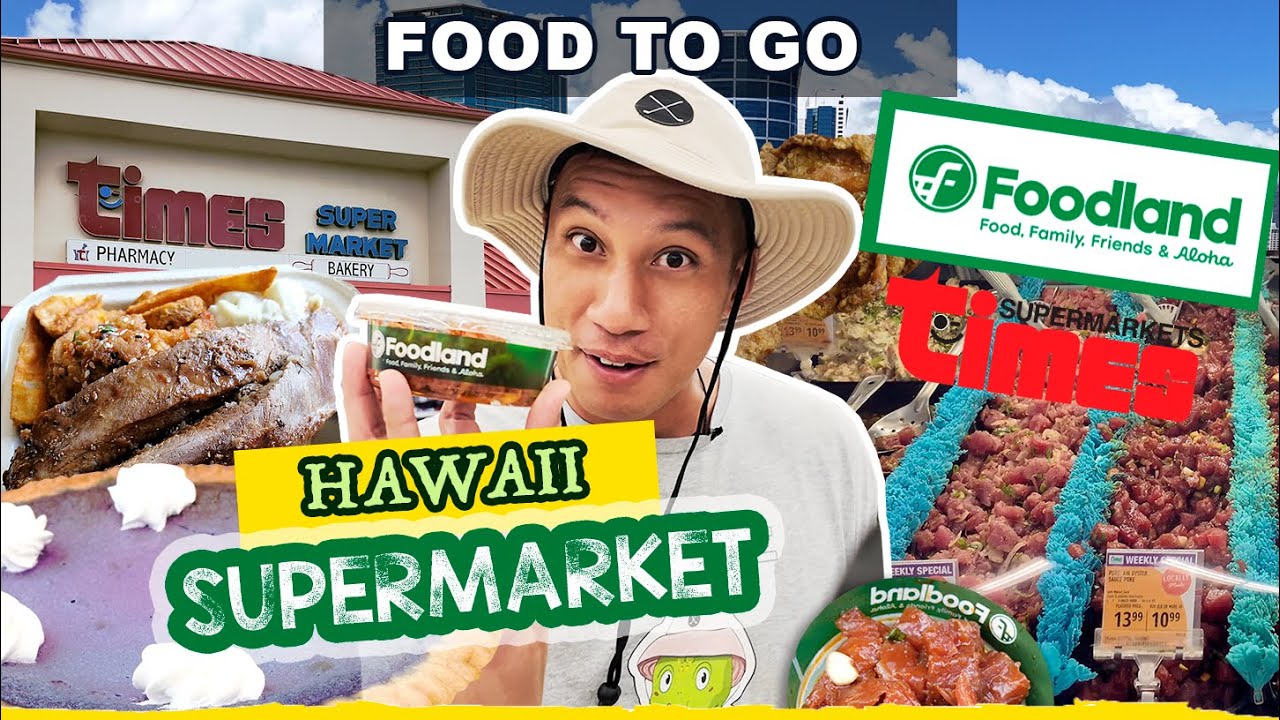 ULTIMATE Hawaii SUPERMARKET FOOD TOUR! Best Hawaii Exclusive Items! Eating Supermarket Food To Go!