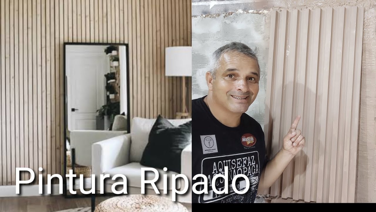 COMO PINTAR RIPADO DE GESSO 3D - DIY DECORAÇÃO COM RIPADO BARATO - TECNICAS E DECORAÇÃO RIPADO
