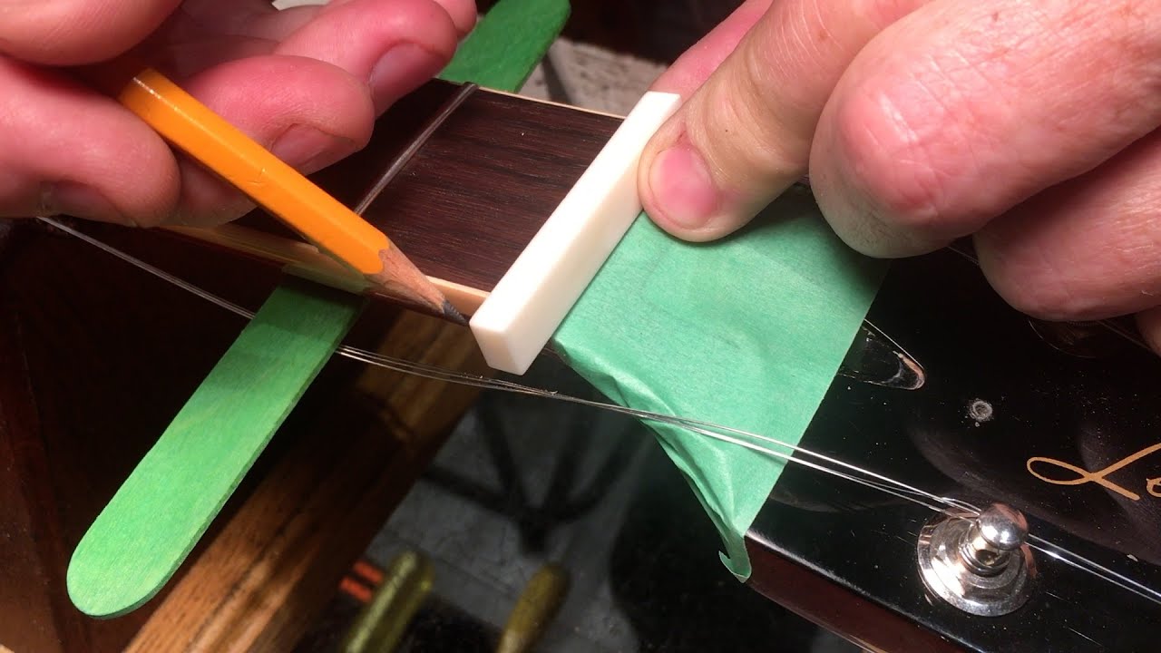 How to make a bone nut for a Les Paul