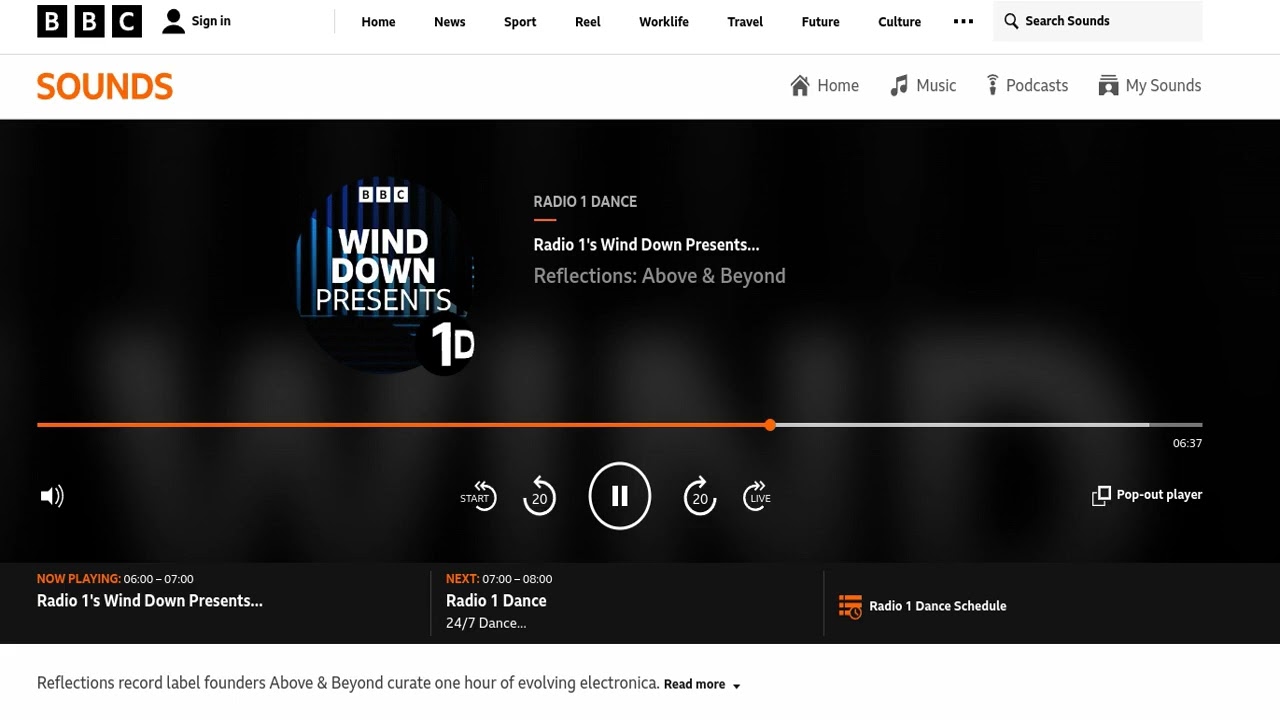 BBC Radio 1's Wind Down Presents... Reflections: Above & Beyond 06/26/2022 6am - 7am