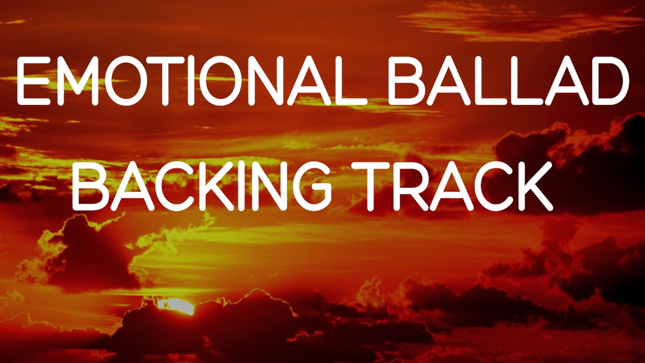 Emotional Ballad Backing Track | D minor 115 BPM
