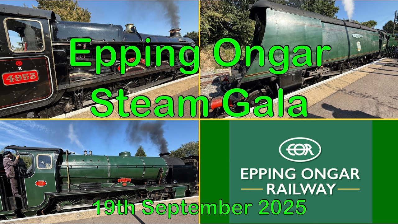 Epping Ongar Giants Steam Gala.  19th September 2025.   4k