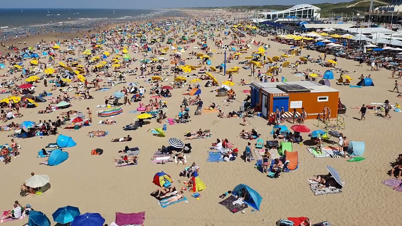 Scheveningen Beach 🪭🏄 🌞View from Pier , a moment of joy in every frame 🌿2020-Aug-09