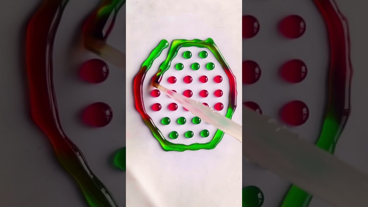🔴🟡🟢Капли акварели 💦 Увлекательное видео #невероятноувлекательно #увлекательно #магиясмешиванияцветов