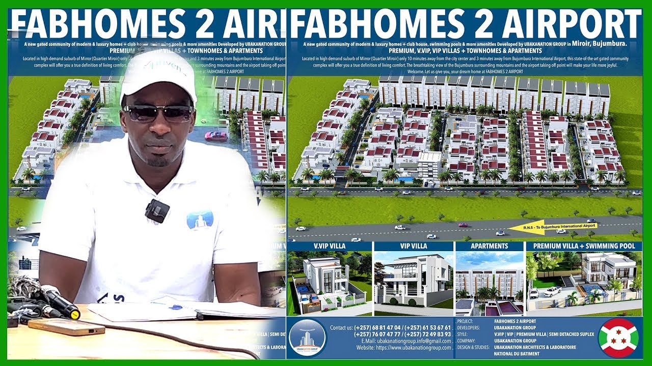 Fablice Manirakiza ariko yubaka igisagara ca 5 gikingiwe citwa « FABHOMES 2 AIRPORT ESTATE »,