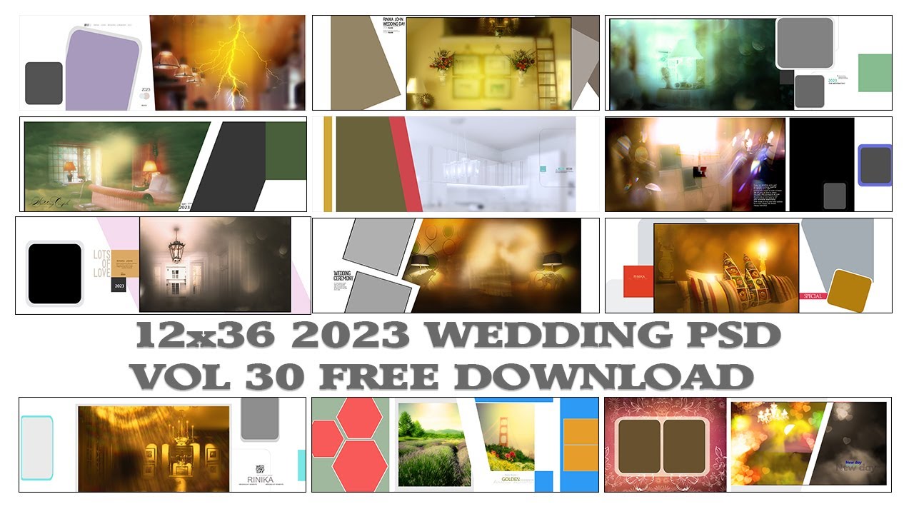 12x36 2023 WEDDING PSD VOL 30 FREE DOWNLOAD