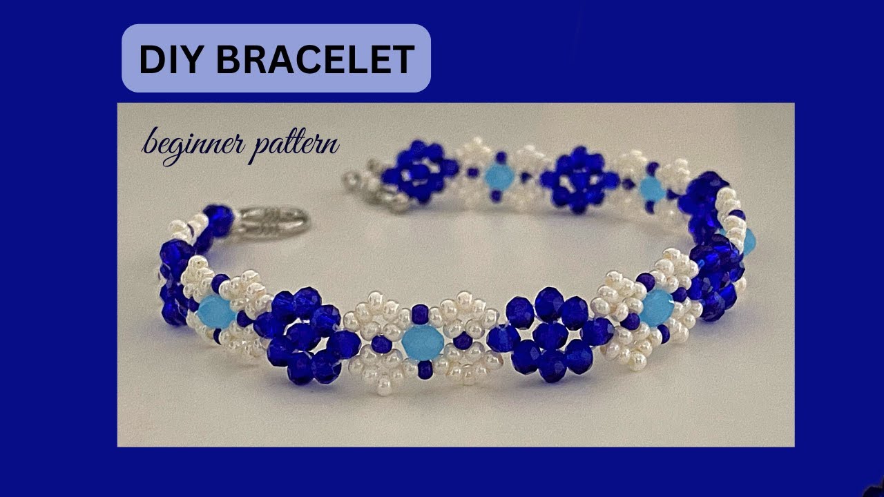 DIY beaded bracelet idea. How to make a bracelet at home. Beaded bracelet
