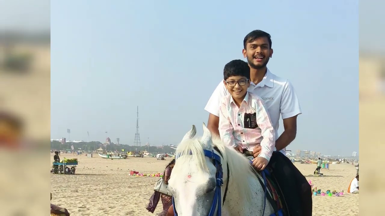 Horse riding first time ❤️ Day in my life 💕 Marina beach outing 😁 | My Ayras World | Dailyvlog 😄