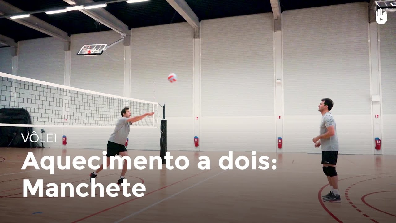 Aquecimento a dois: manchete | Vôlei