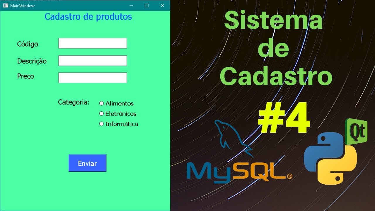Sistema de Cadastro de Produtos com Python e MySQL #4 - Listando os dados