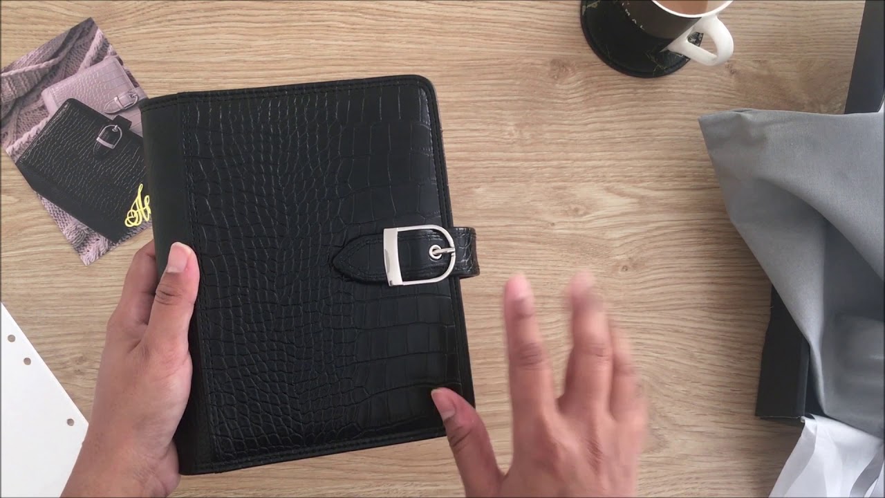 Black Croc FiloPlanner Unboxing by Allie Ryaz