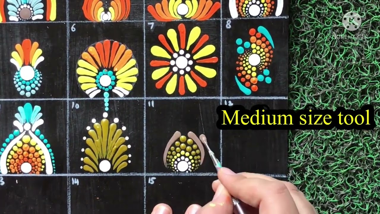 Dot mandala patterns |PART 3| |shwetaart03|
