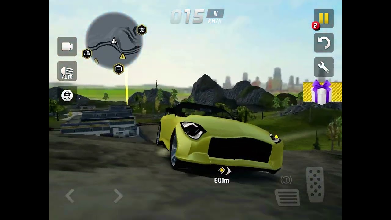 Playing car game let’s go 