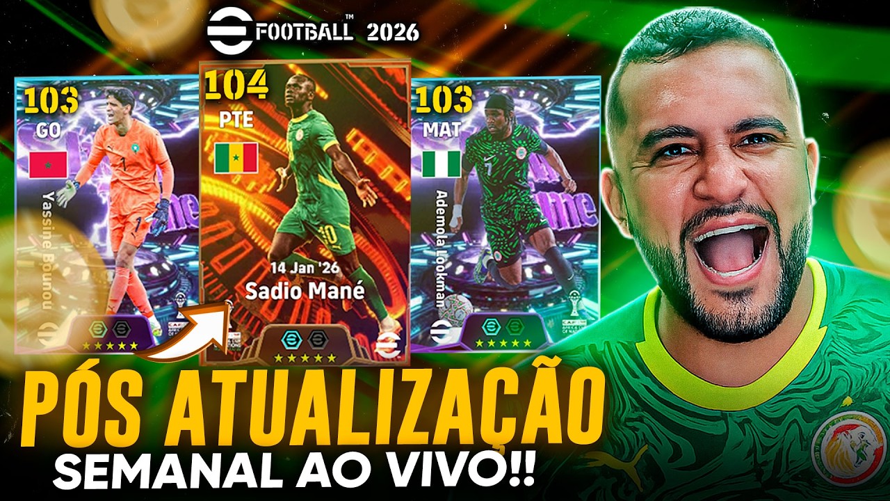 PÓS ATUALIZAÇÃO SEMANAL AO VIVO | CONFERINDO AS NOVIDADES NO GAME | EFOOTBALL