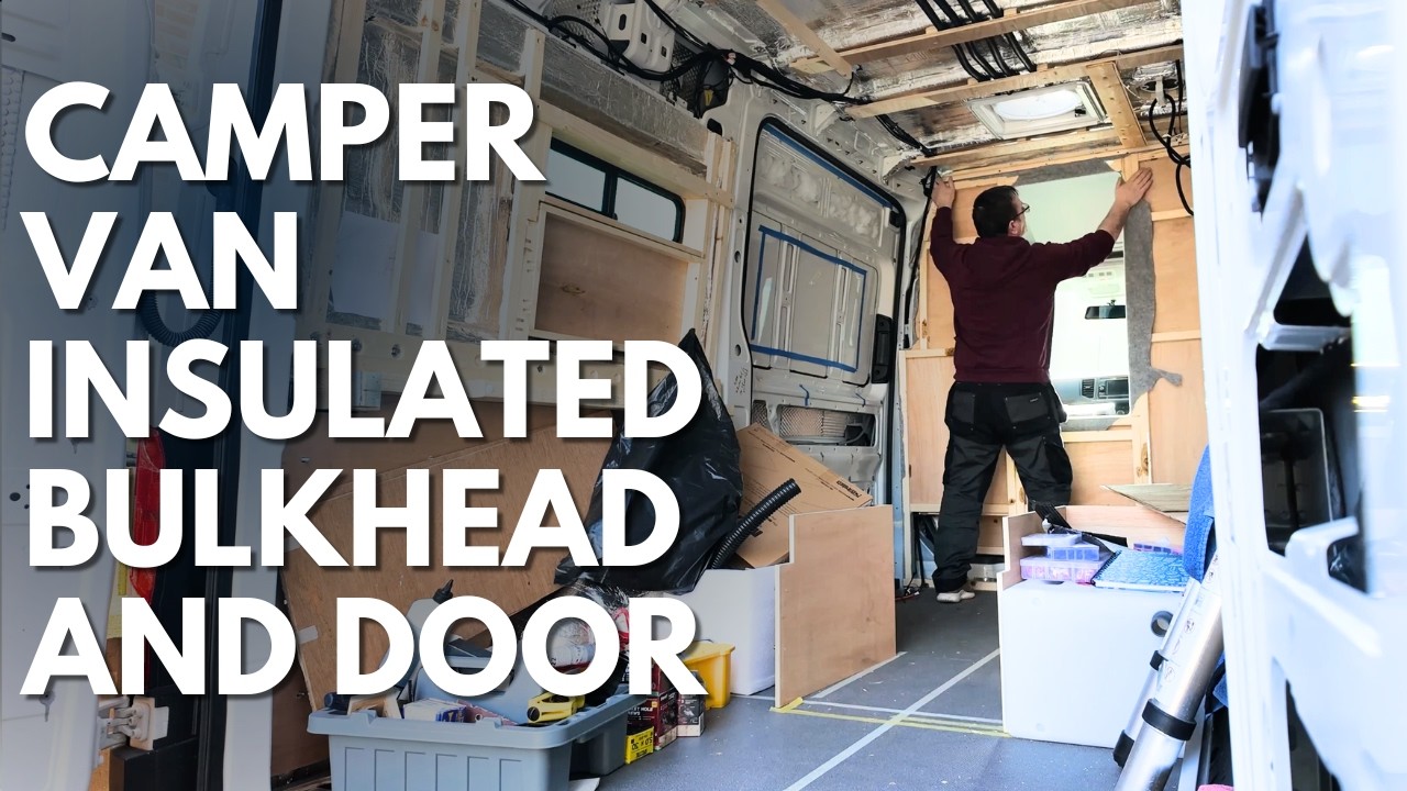 Making the Van Feel Like a Camper | Wooden Bulkhead Build 🚐 | Len & Sam — Not Just a Van