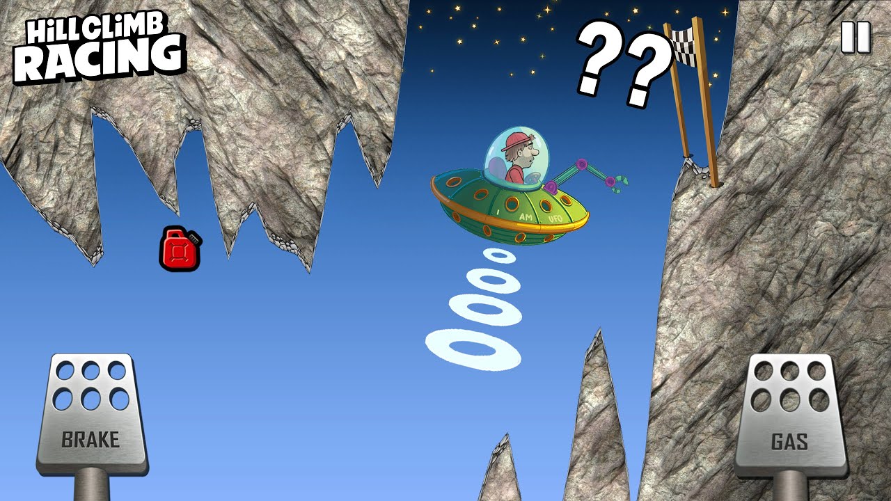 Hill Climb Racing 1 - New Insane UFO in MOUNTAIN 50000m | GamePlay