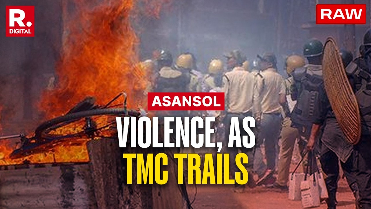 Violence Erupts In Asansol Counting Centre As BJP Leads TMC Across Bengal | RAW VISUALS