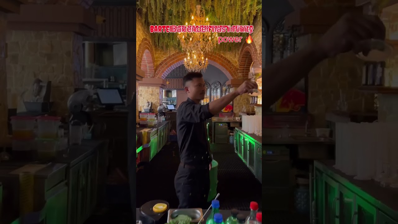 Bartender has infinity power 
