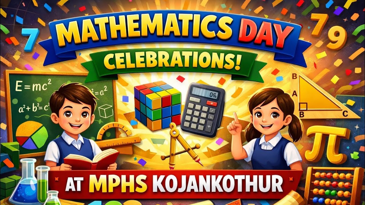 National Mathematics Day Celebrations at MPHS KOJANKOTHUR #govtschoool #maths #mathsday #tlm 