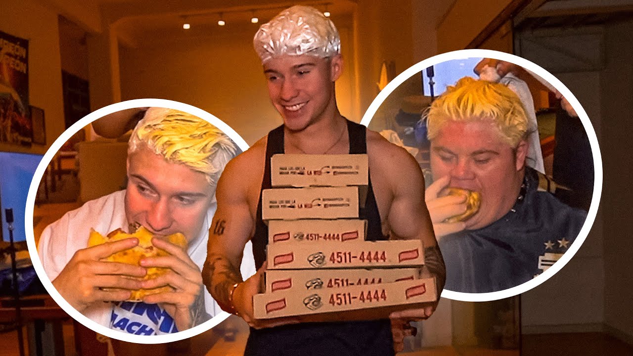 LLEGO LA COMIDA y CENAMOS con ALONSO y LOS PELUQUEROS