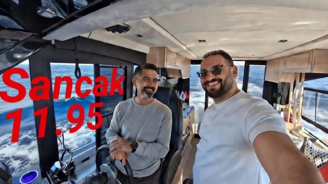 Sancak yat Çok beklenen 11.95  fly modeli geldi, hiz ist izmir kaç lt yakıt tüketti tüm detaylar