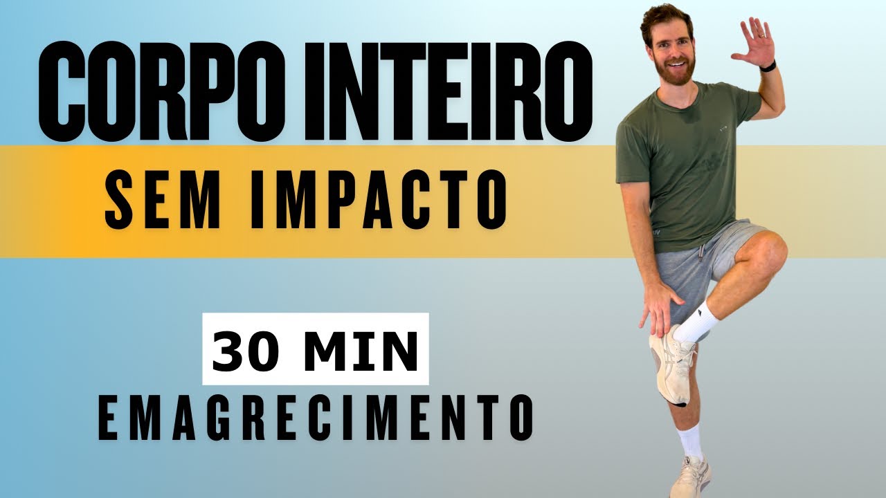 30 MIN DE EXERCÍCIOS HIIT PARA QUEIMAR GORDURA E FORTALECER CORPO INTEIRO - em casa, sem impacto