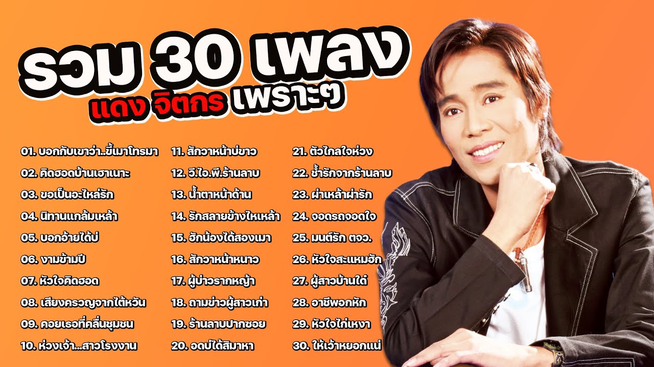 รวม30เพลง   แดง จิตกร เพราะๆ