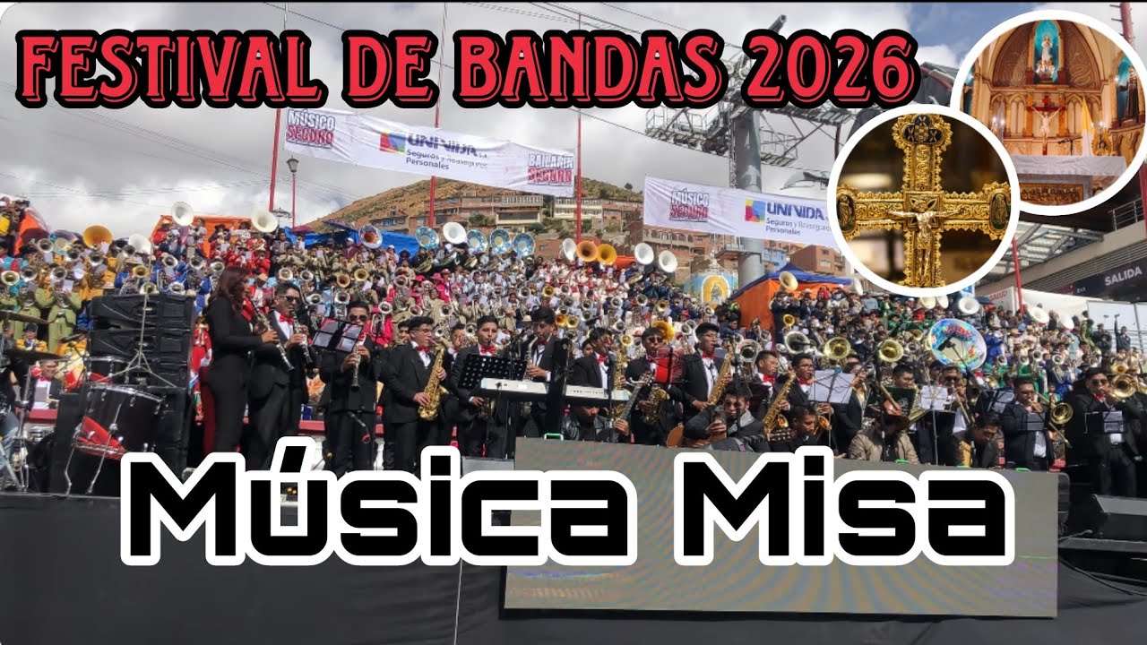 FESTIVAL DE BANDAS #24 MISA INICIO CARNAVAL DE ORURO BOLIVIA 🇧🇴 GESTIÓN 2026