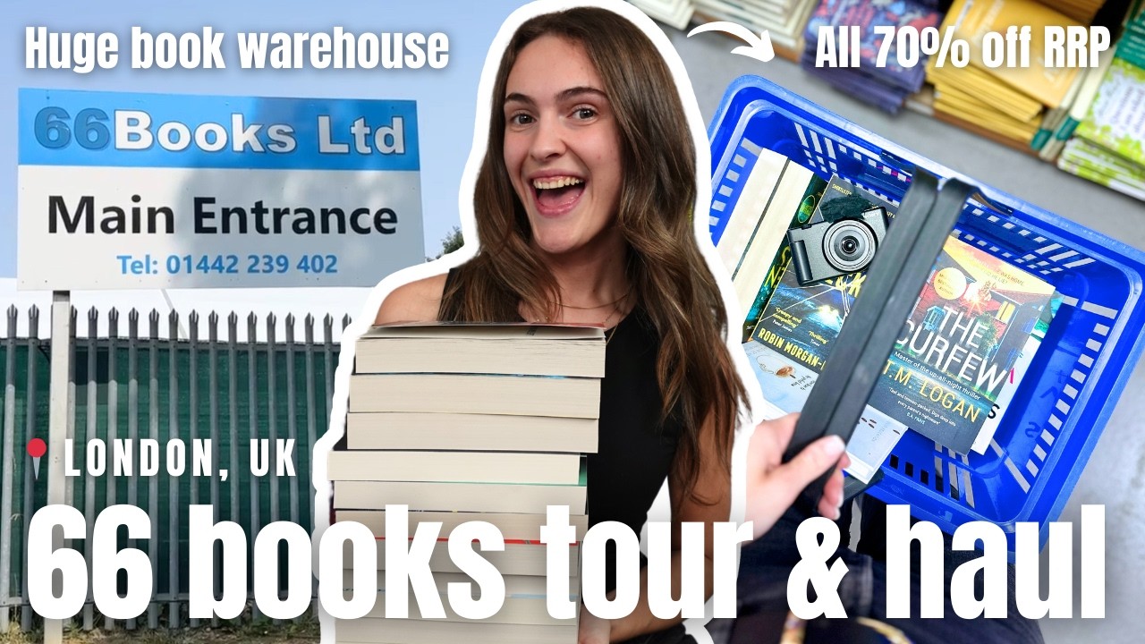 Come with me to 66 Books (the UK largest book warehouse) 📚📖 | bookish vlog