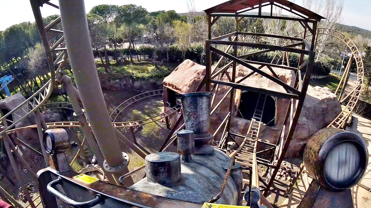 TNT Tren de La Mina (Onride/POV) Video Parque de Atracciones Madrid