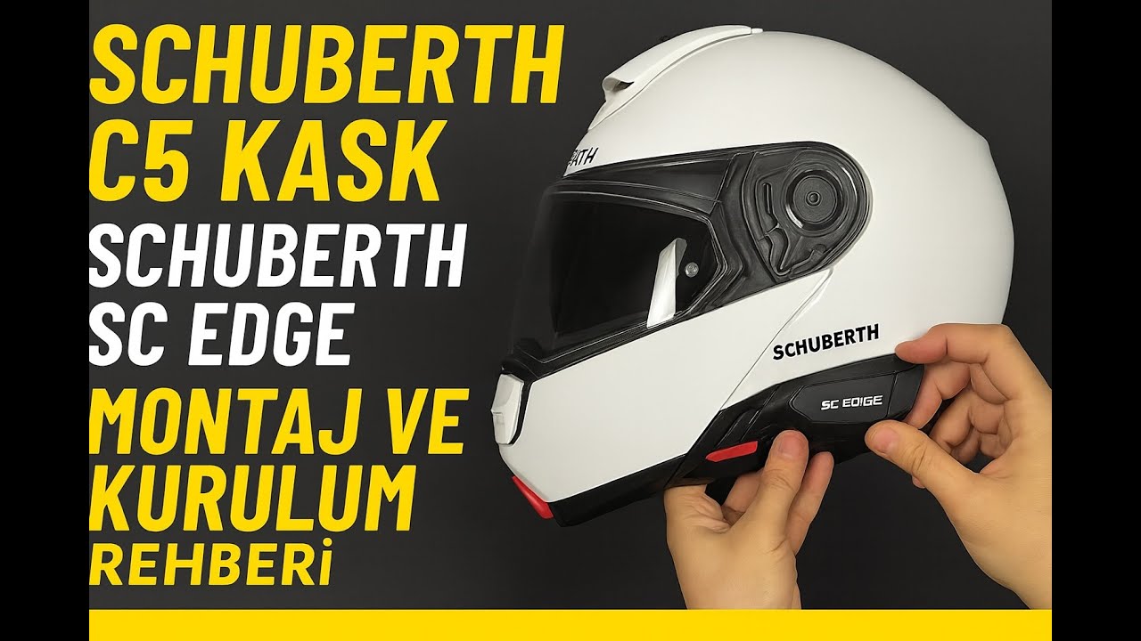 Schuberth C5 Kask | Schuberth SC EDGE Interkom Montaj ve Kurulum Rehberi