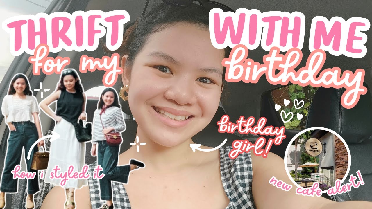 Thrift With Me 🇵🇭 Pre-Birthday Vlog 🎂🎀 | Ukay-Ukay + Grouphug Cafe | HIDDEN GEM Thrifting in Manila