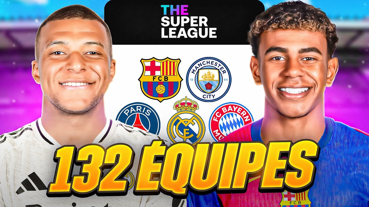 Je simule une SUPERLEAGUE incroyable &agrave; 132 &Eacute;QUIPES !