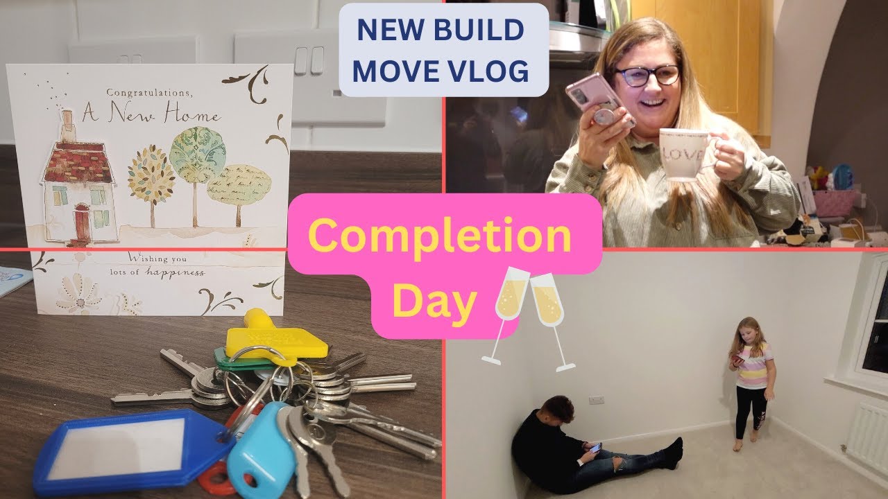 VLOGMAS DAY 1 | Completion Day On New Build House!