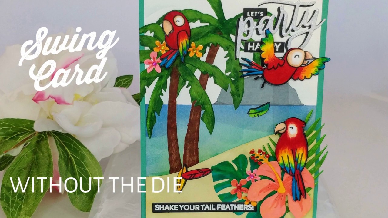 Tropical Swing Card for Jess & Laura's Hooray for 3K Hop!