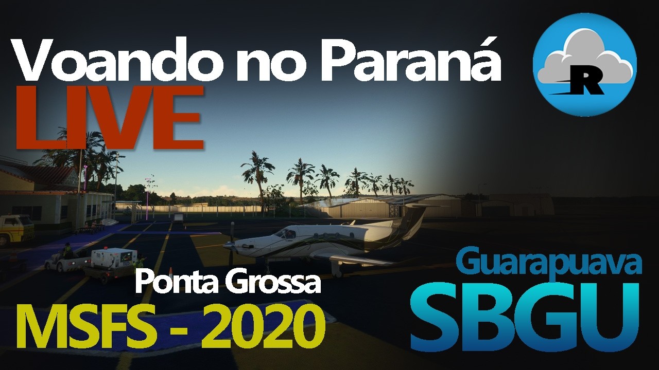AO VIVO | PC12 ✈️ Vamos voar de Ponta Grossa para Guarapuava | MSFS 2020