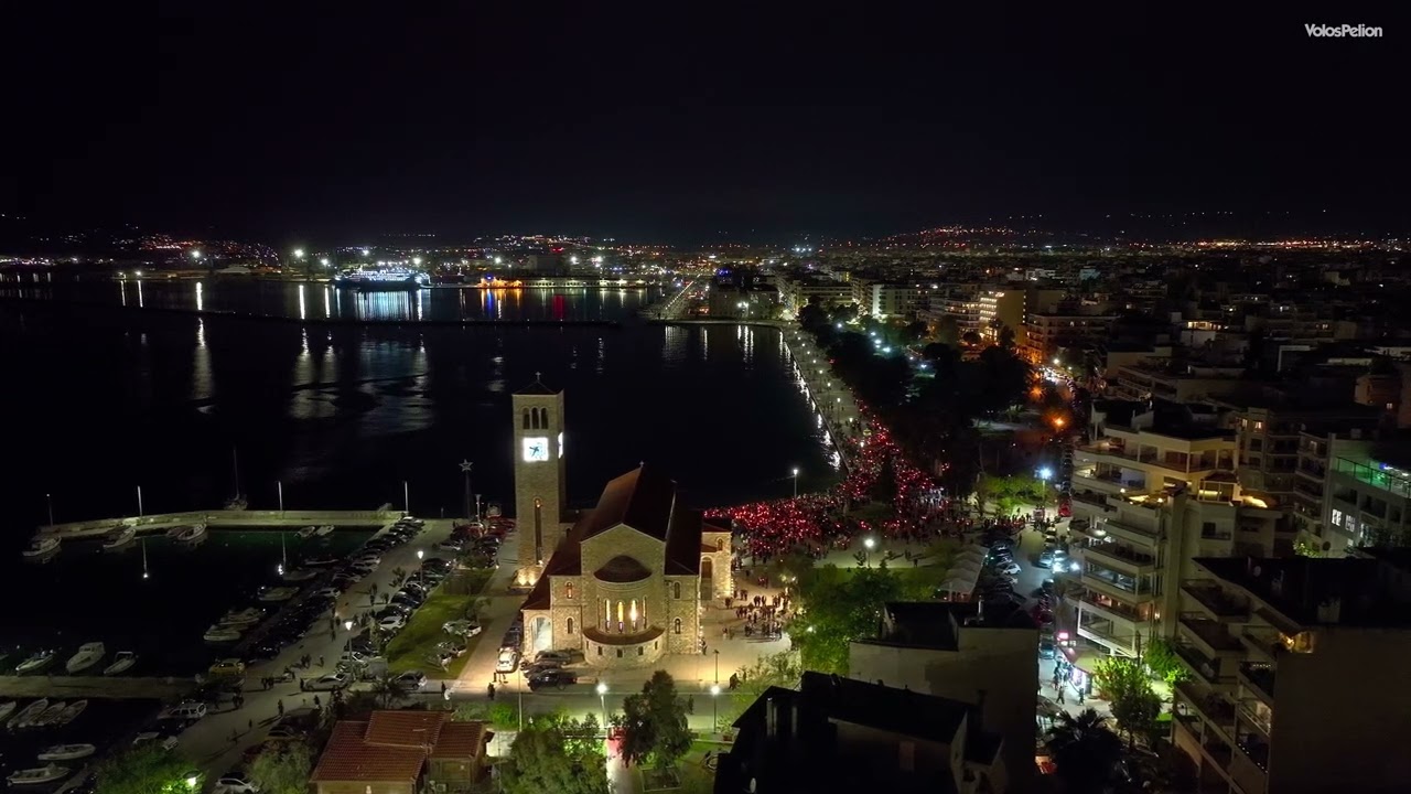 Άγιος Κωνσταντίνος, η κατανυκτική περιφορά του επιταφίου. Volos 2023 | HDR10+ | DOLBY VISION.