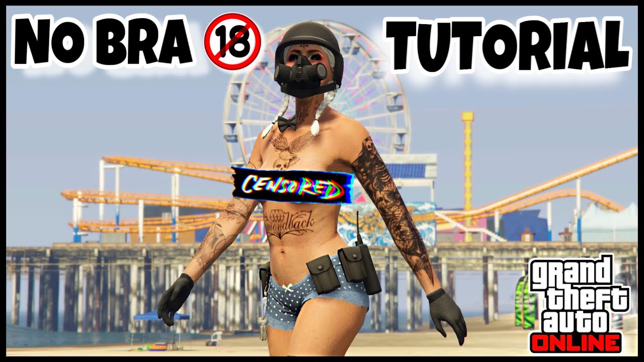 🔥🔞CONJUNTO SIN BRA PARA FEMENINO *NOPOR* TUTORIAL GTA V ONLINE (PS4/XBOX ONE/PC)
